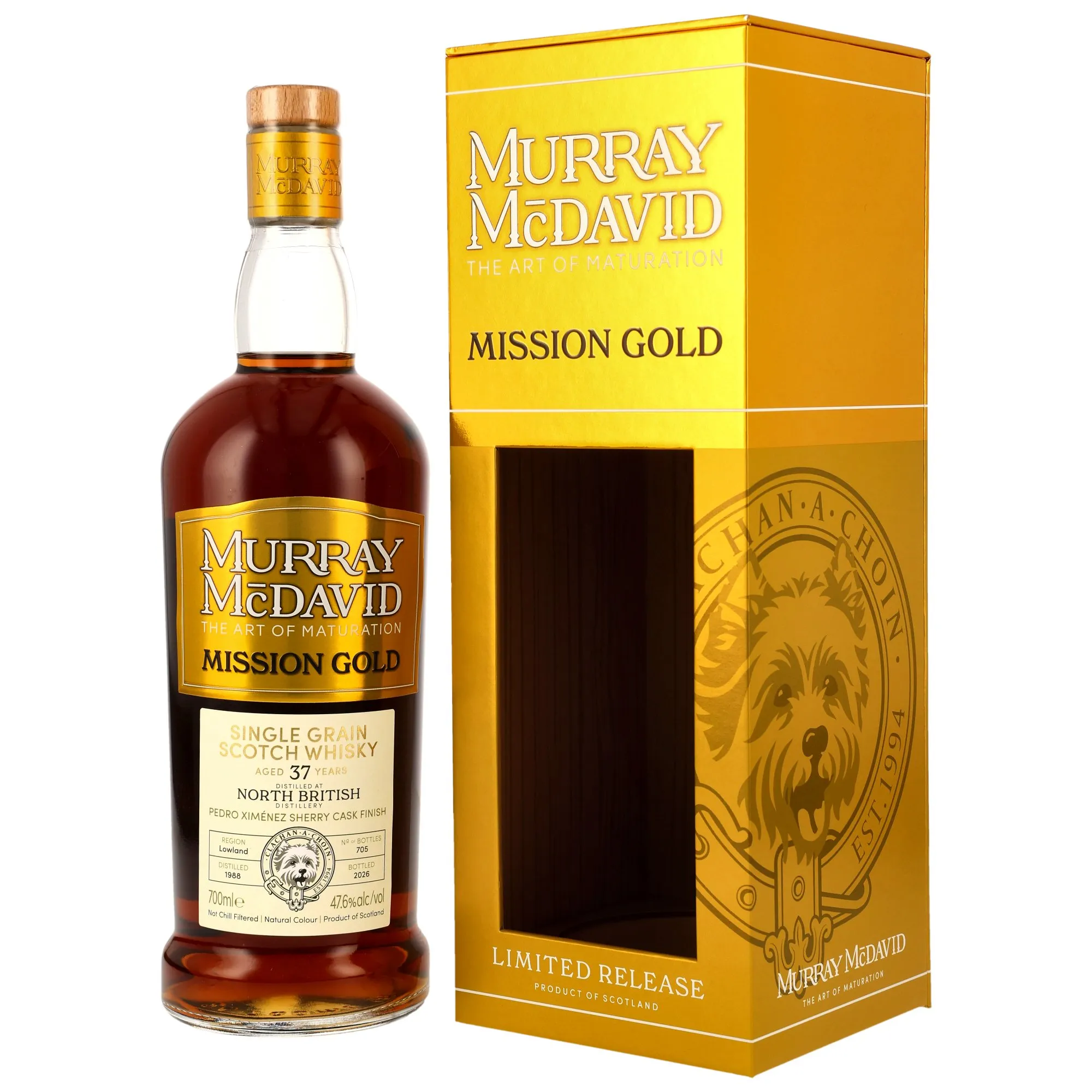 North British 1988/2026 - 37 Year Old - PX Sherry - Murray McDavid