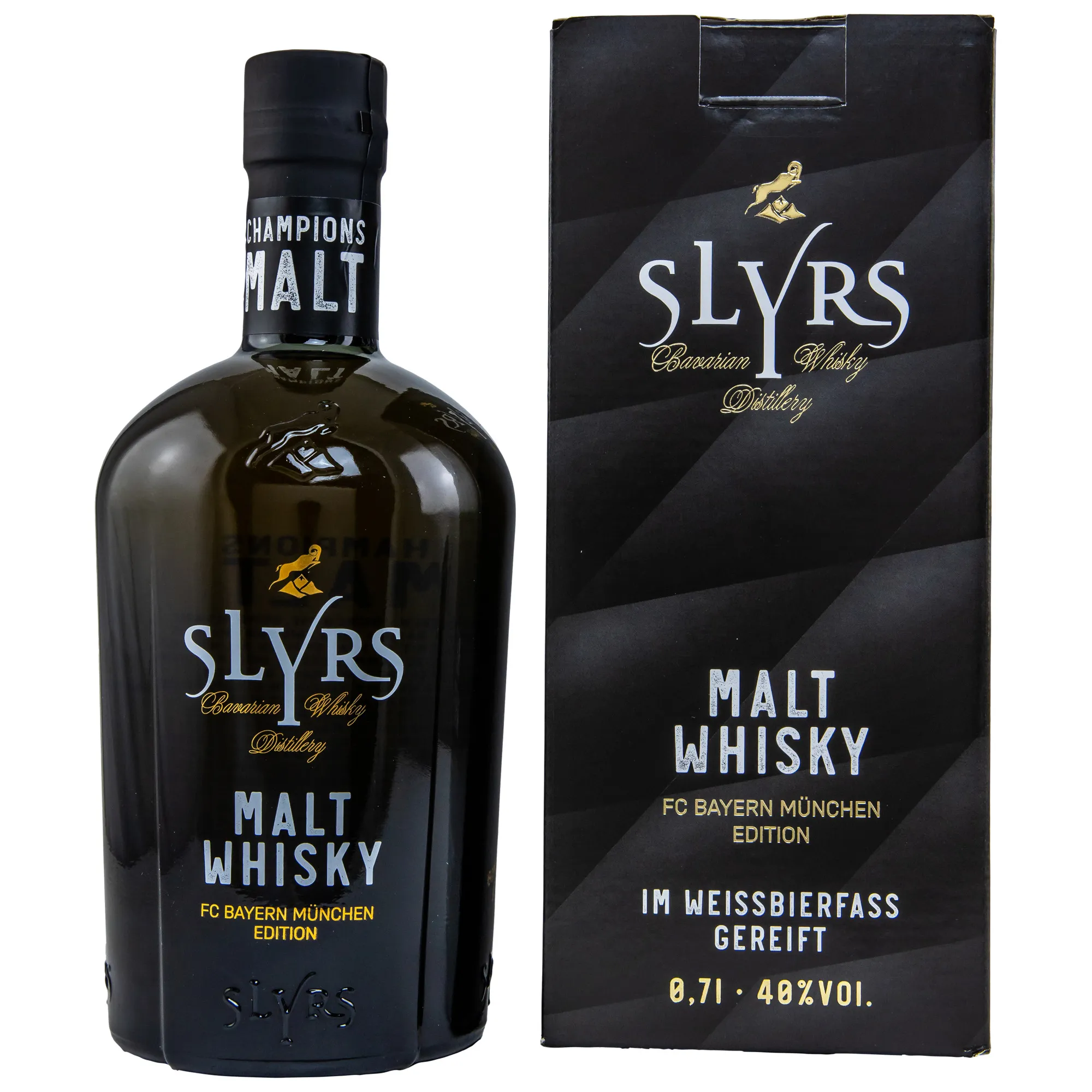 Slyrs Champions Malt Whisky FCB Edition, American White Oak & Wheat Beer Cask, 40%