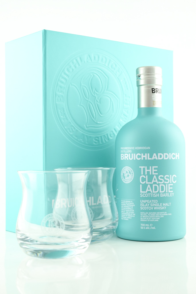 Bruichladdich Laddie Classic Tasting Collection 50% vol. 0.7l with 2 glasses