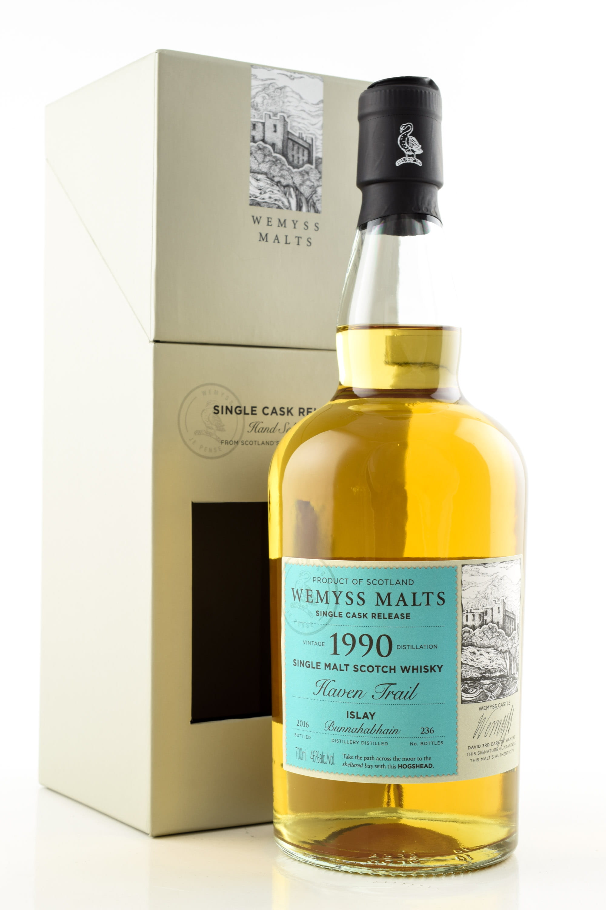 "Haven Trail" 1990/2016 Single Bourbon Hogshead Bunnahabhain Wemyss Malts 46% vol. 0,7l