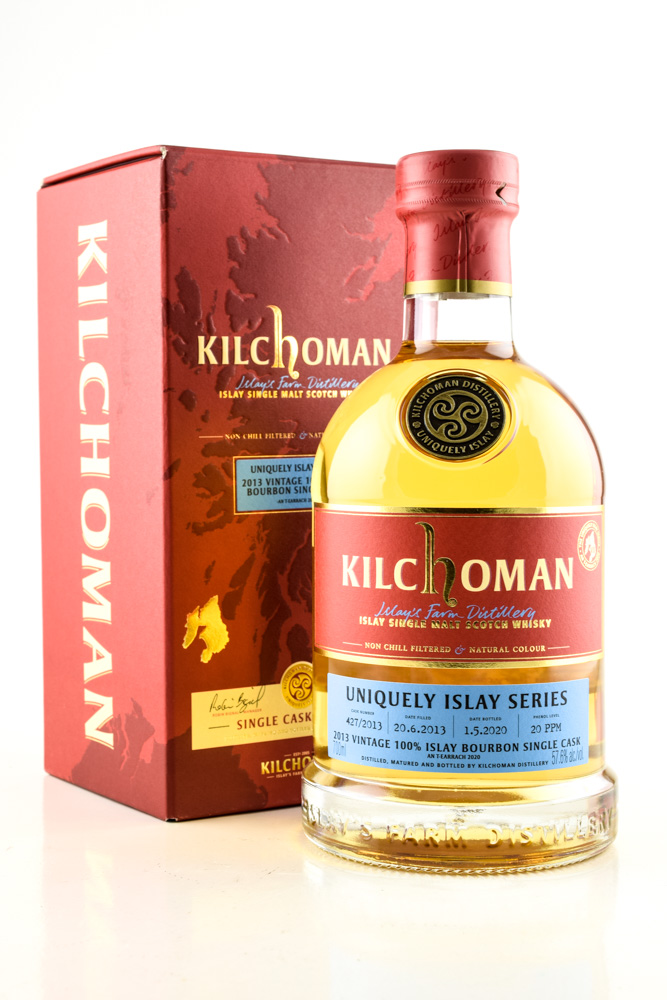 Kilchoman Vintage 2013 100% Islay Bourbon Single Cask 57,6%vol. 0,7l #7/9