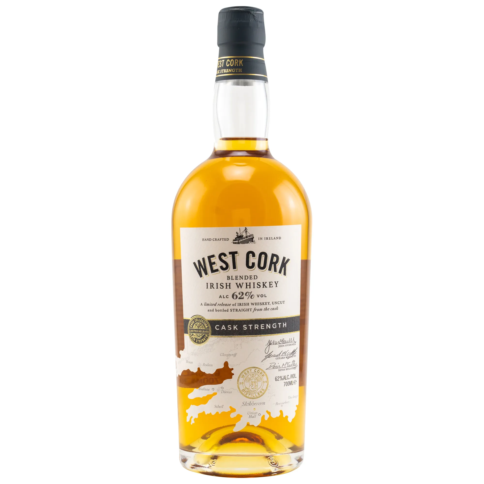 West Cork Cask Collection Cask Strength, Bourbon Cask, 62%