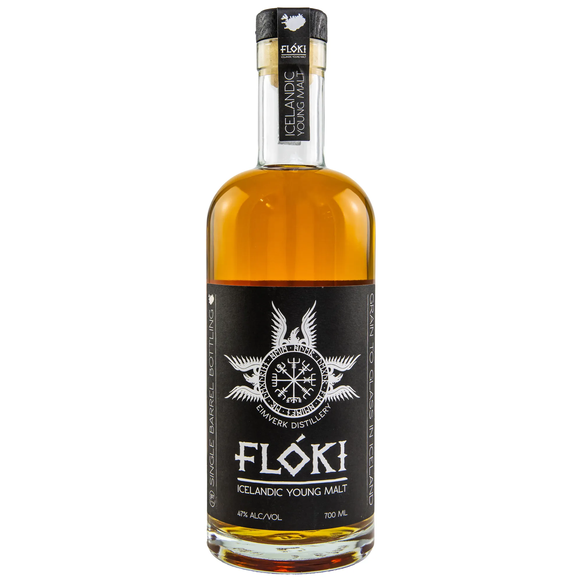 Eimverk Distillery Floki Young Malt Single Barrel Bottling 1 Year Old, New American Oak Cask, Cask #103, 2023, 47%