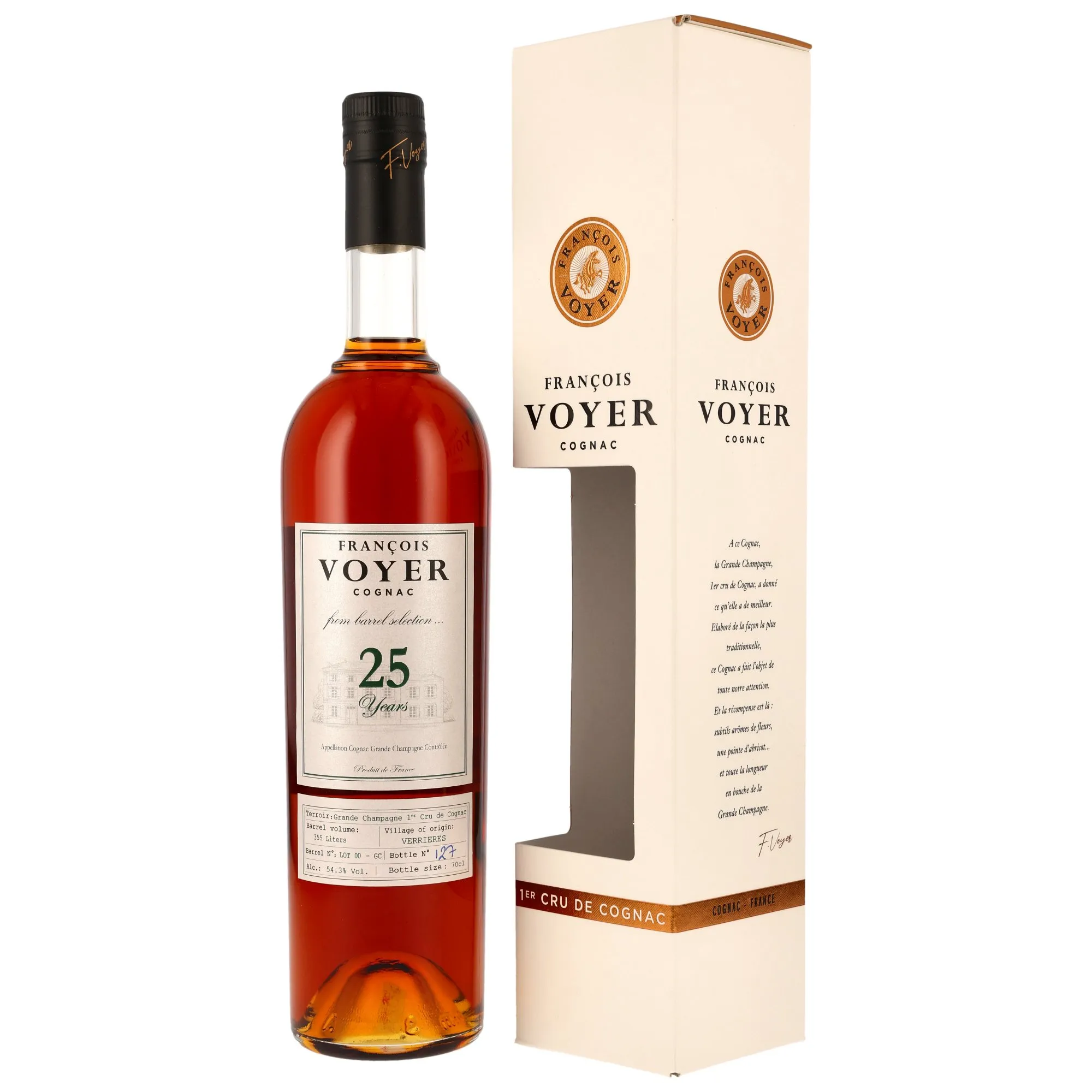 Francois Voyer - Grande Champagne 25 Years - From the Barrel LOT 00 - GC