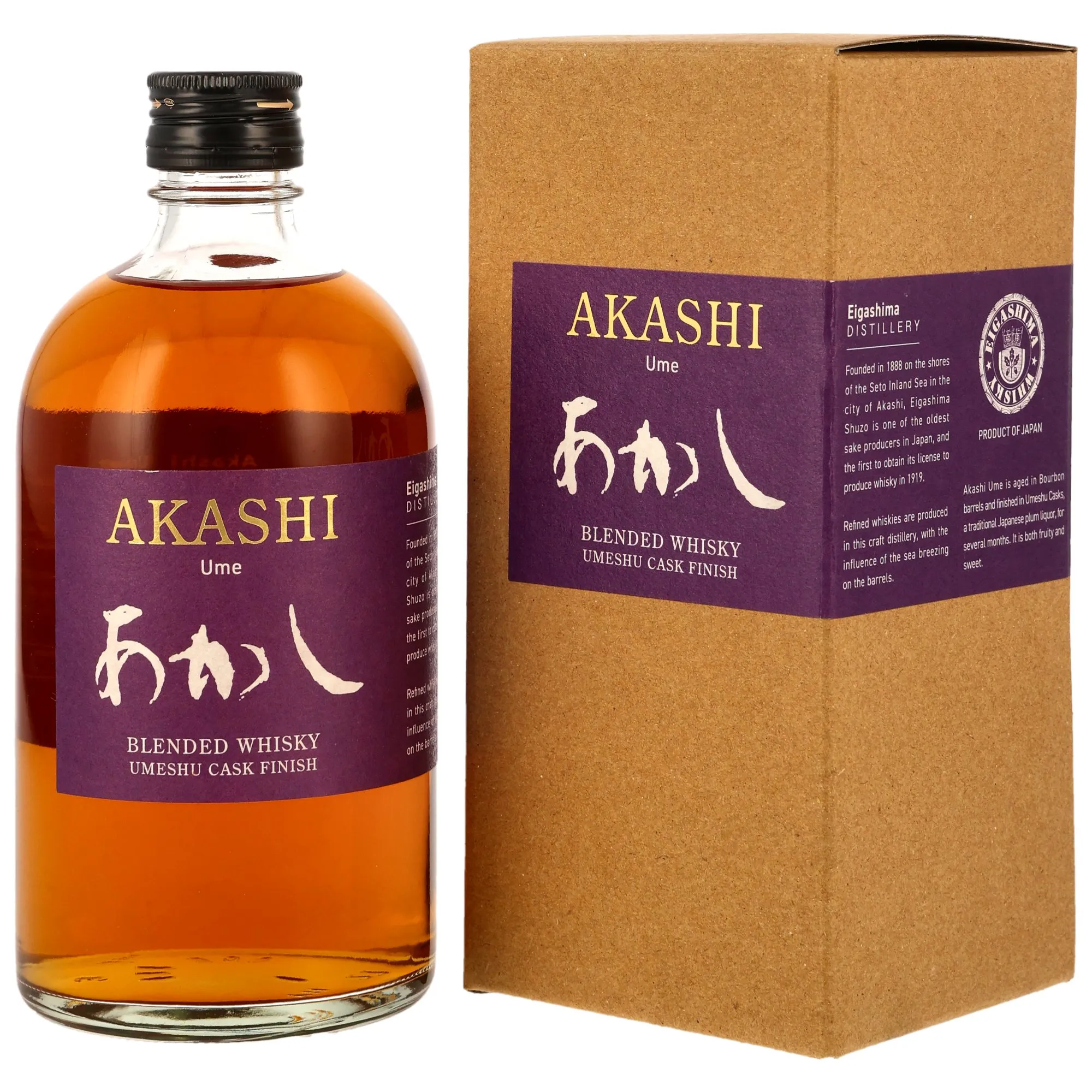 Akashi Ume Japan Blended Whisky - Bourbon Barrels, Umeshu Casks Finish