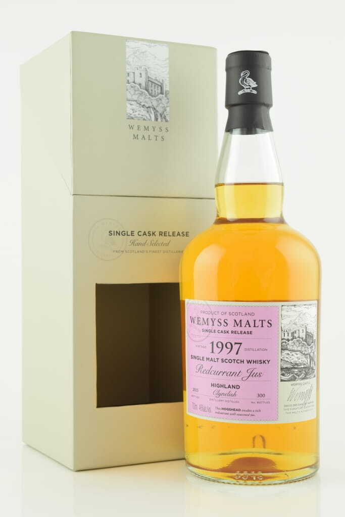 "Redcurrant Jus" 1997/2015 Single Hogshead Clynelish Wemyss Malts 46% vol. 0,7l "Redcurrant Jus" 1997/2015 Single Hogshead Clynelish Wemyss Malts 46% vol. 0,7l