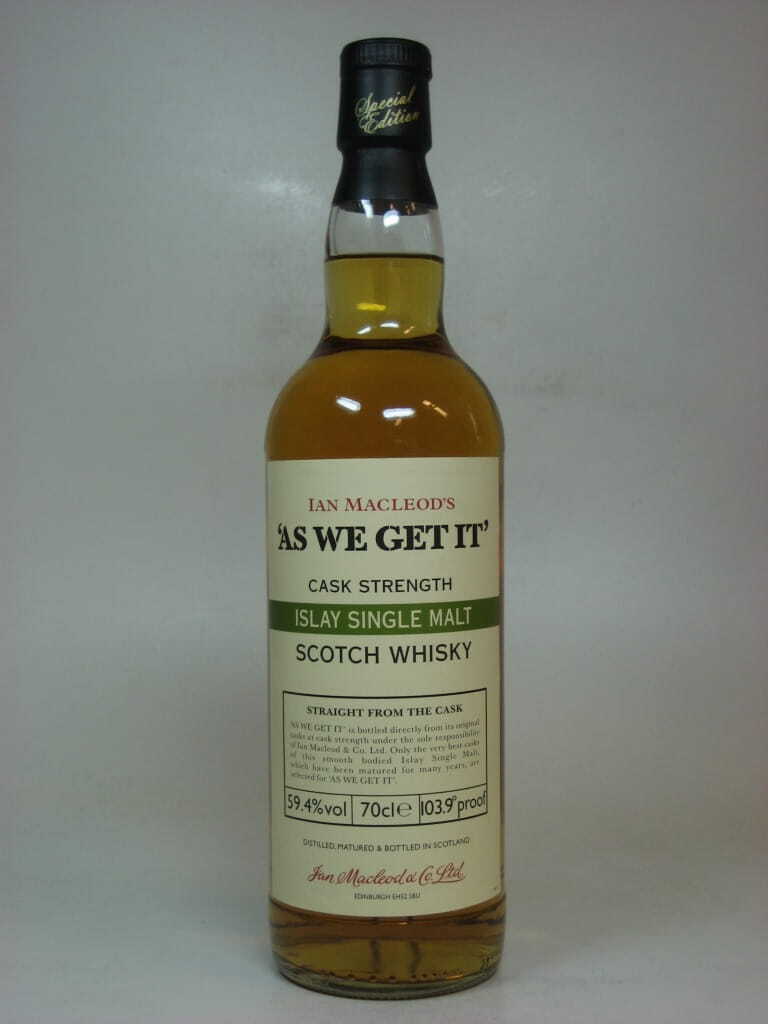 "AS WE GET IT" Islay Ian MacLeod 59.4% vol. 0,7l "AS WE GET IT" Islay Ian MacLeod 59.4% vol. 0,7l