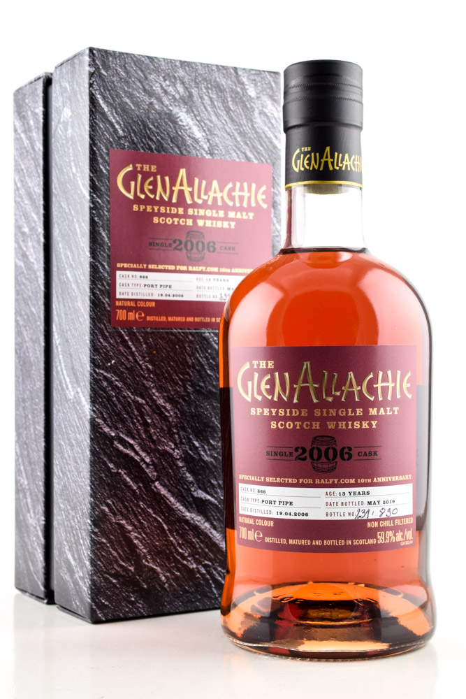 GlenAllachie 13 year old 2006/2019 Port Pipe 10th Anniversary Ralfy.com 59,9%vol. 0,7l