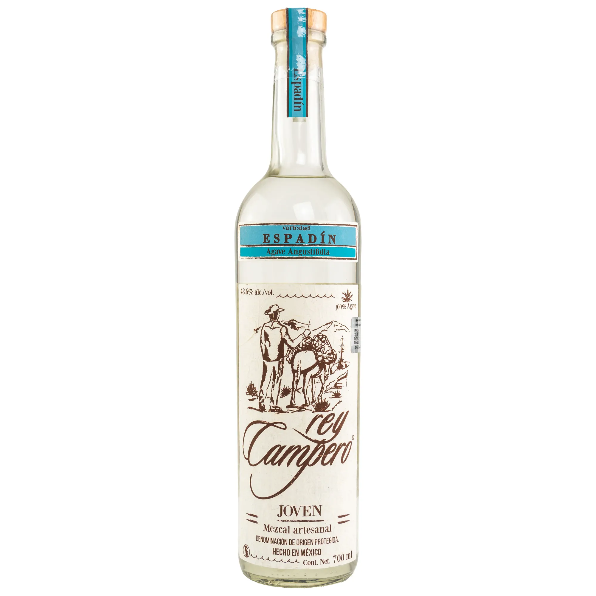Rey Campero Espadin Mezcal artesanal - Joven - 48,6%