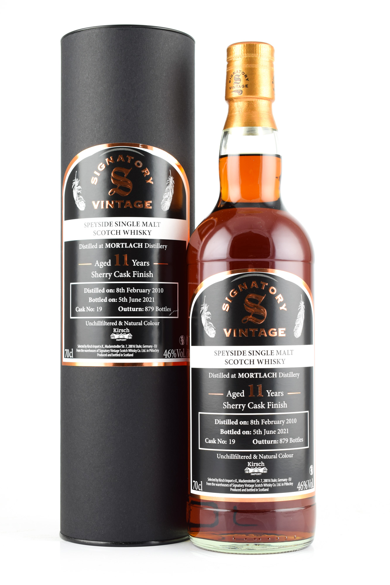 Mortlach 11 Jahre 2010/2021 Sherry Cask #19 Finish Vintage Signatory 46%vol. 0,7l