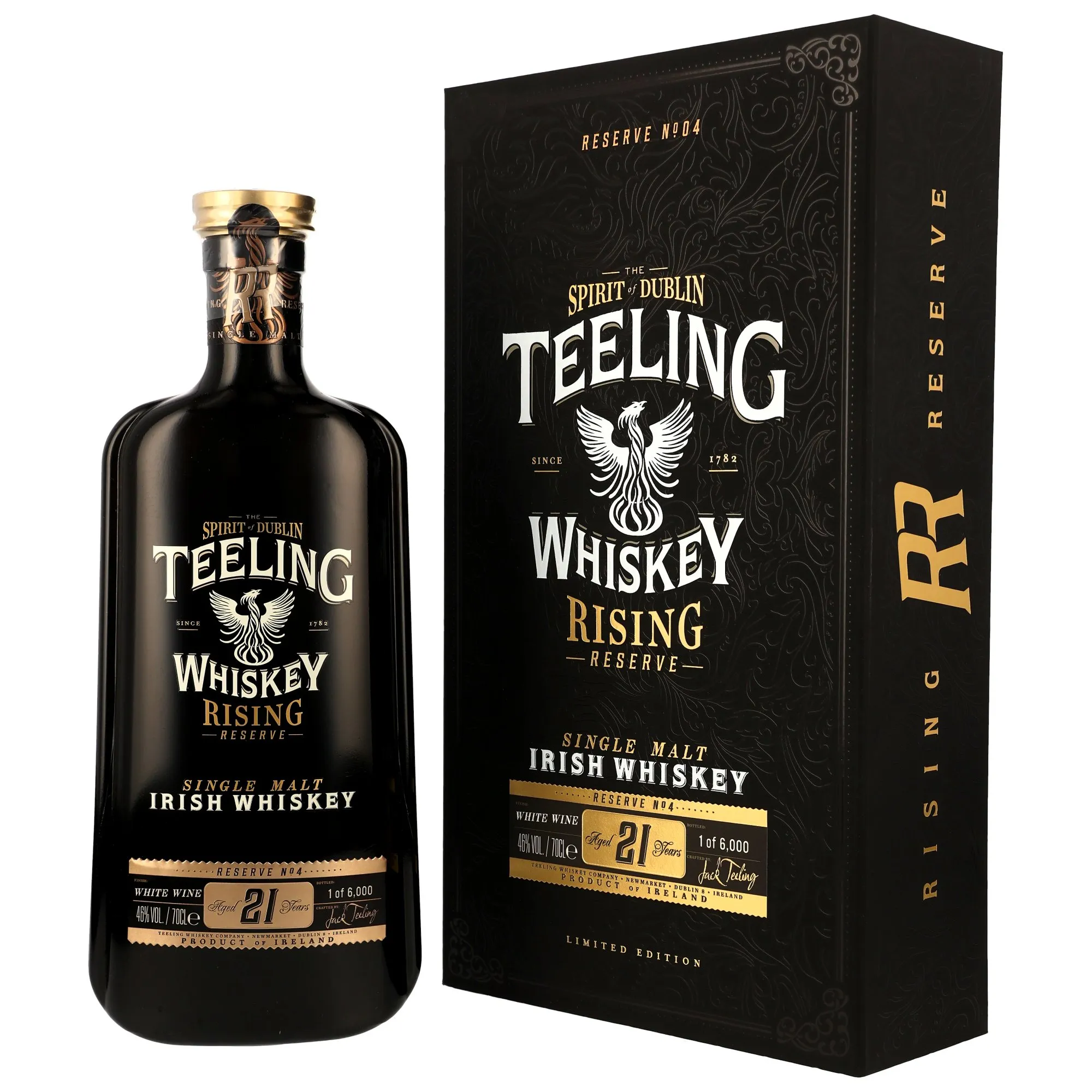 Teeling Rising Reserve 21 Year Old, Bourbon & French White Wine Cask, No. 4, 46%