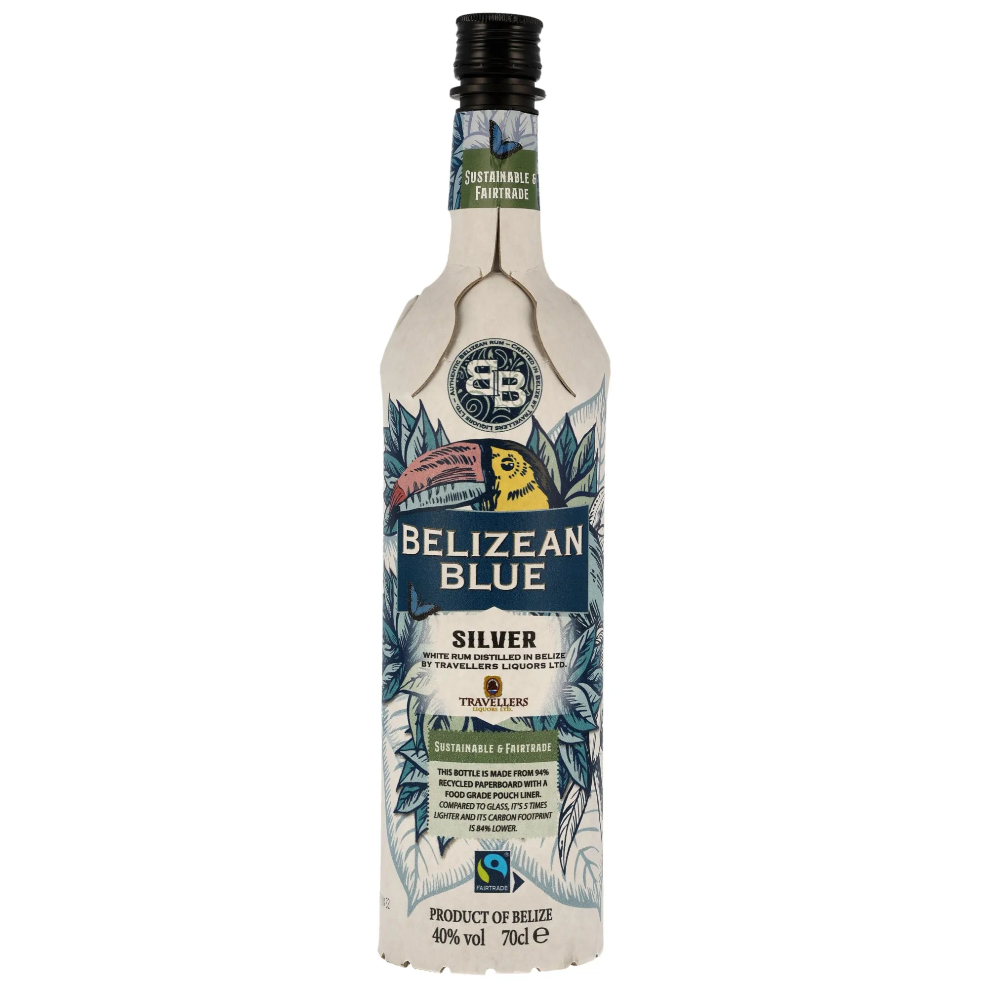 Belizean Blue Silver Rum - Travellers Liquors