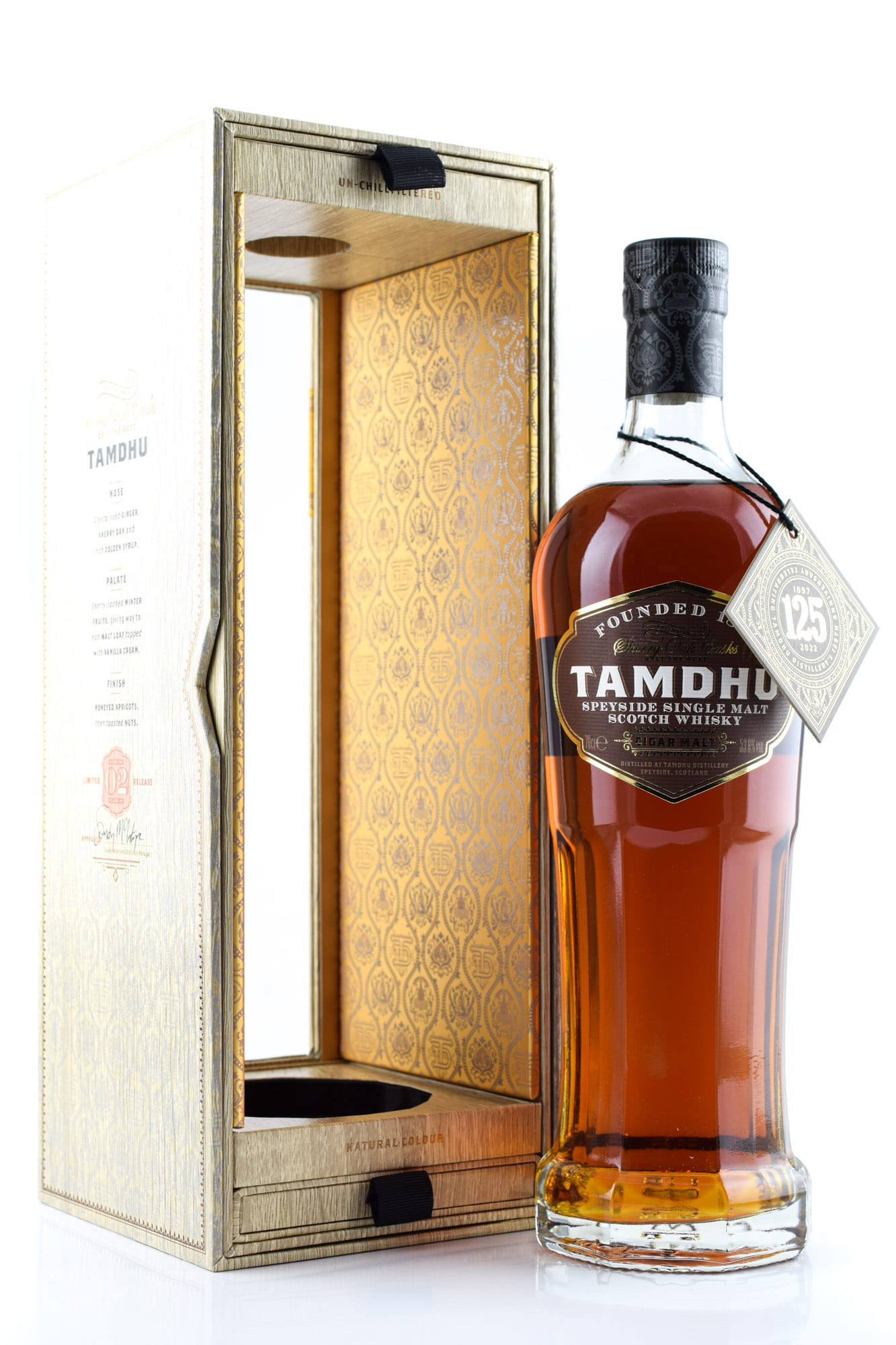 Tamdhu Cigar Malt Release No. 1, First Fill European Oak Oloroso Sherry Cask, Batch No. 1, 2021, 53.8%