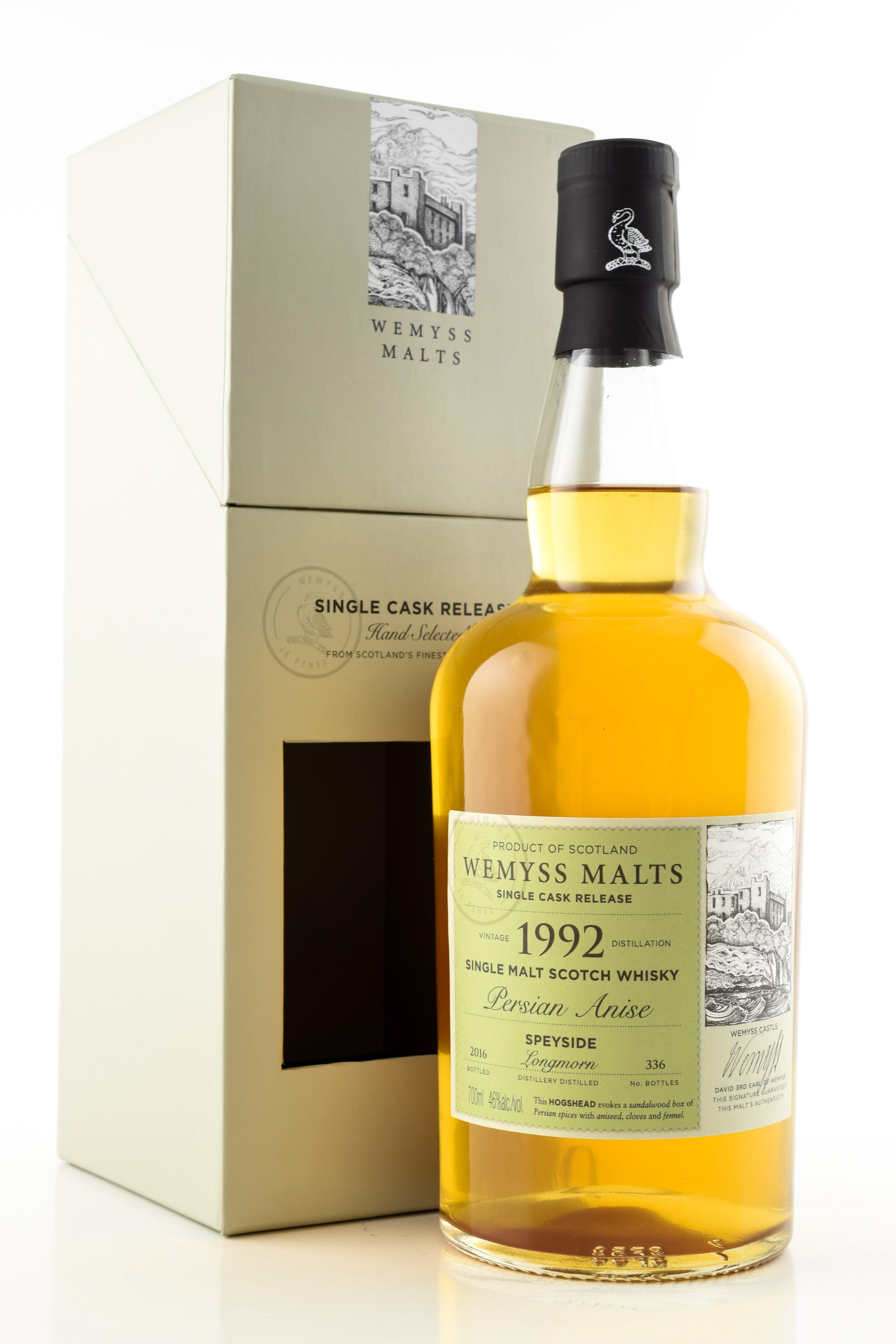 "Persian Anise" 1992/2016 Bourbon Hogshead Longmorn Wemyss Malts 46% vol. 0,7l