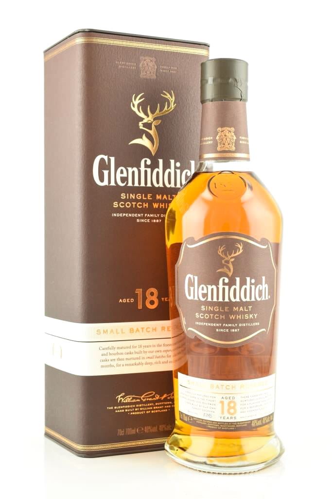 Glenfiddich 18 Jahre 40%vol. 0,7l - altes Design Glenfiddich 18 Jahre 40%vol. 0,7l - altes Design
