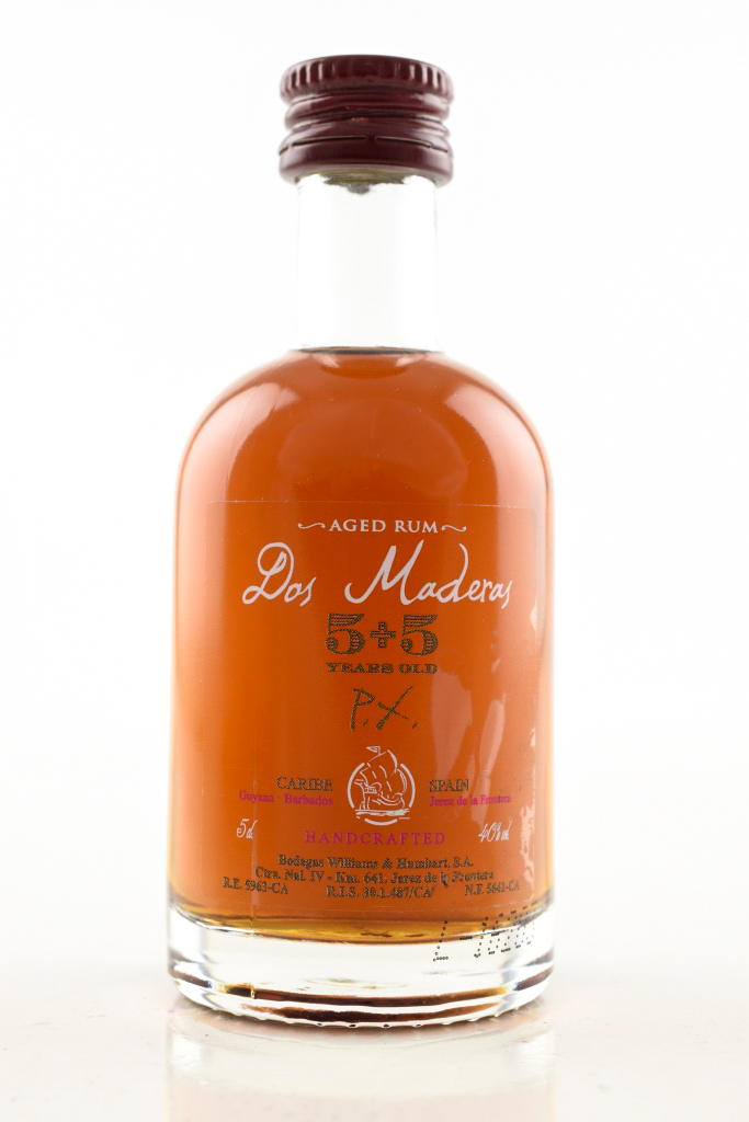 Dos Maderas PX 5 + 5 Year Old Rum 40% vol. 0.05l Dos Maderas PX 5 + 5 Year Old Rum 40% vol. 0.05l