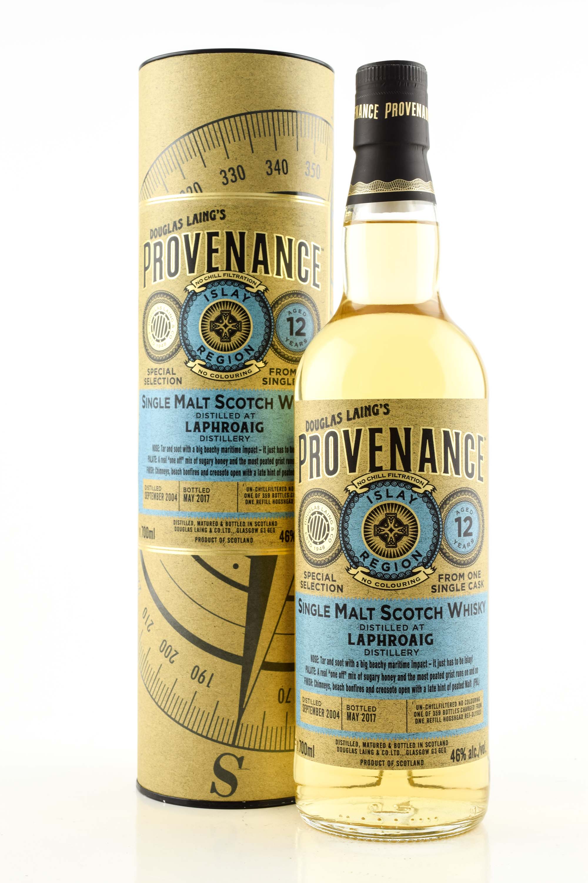 Laphroaig 12 Year Old Refill Hogshead 2004/2017 Douglas Laing's provenance 46% vol. 0,7l