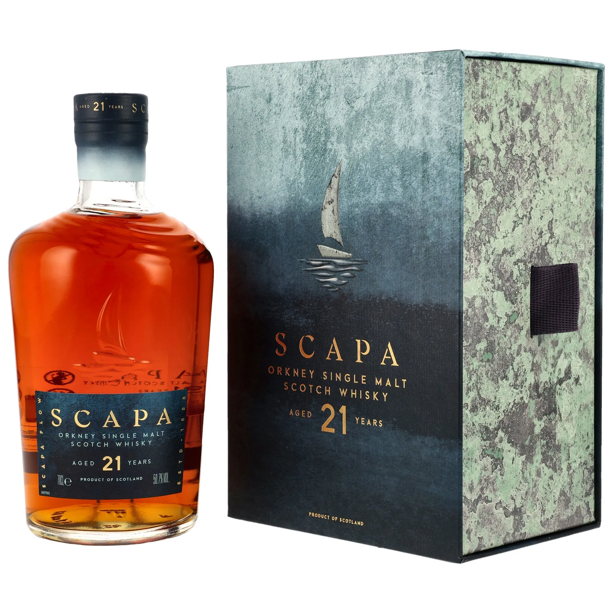 Scapa The Orcadian 21 Year Old, American Oak Cask, 2025, 50.7%