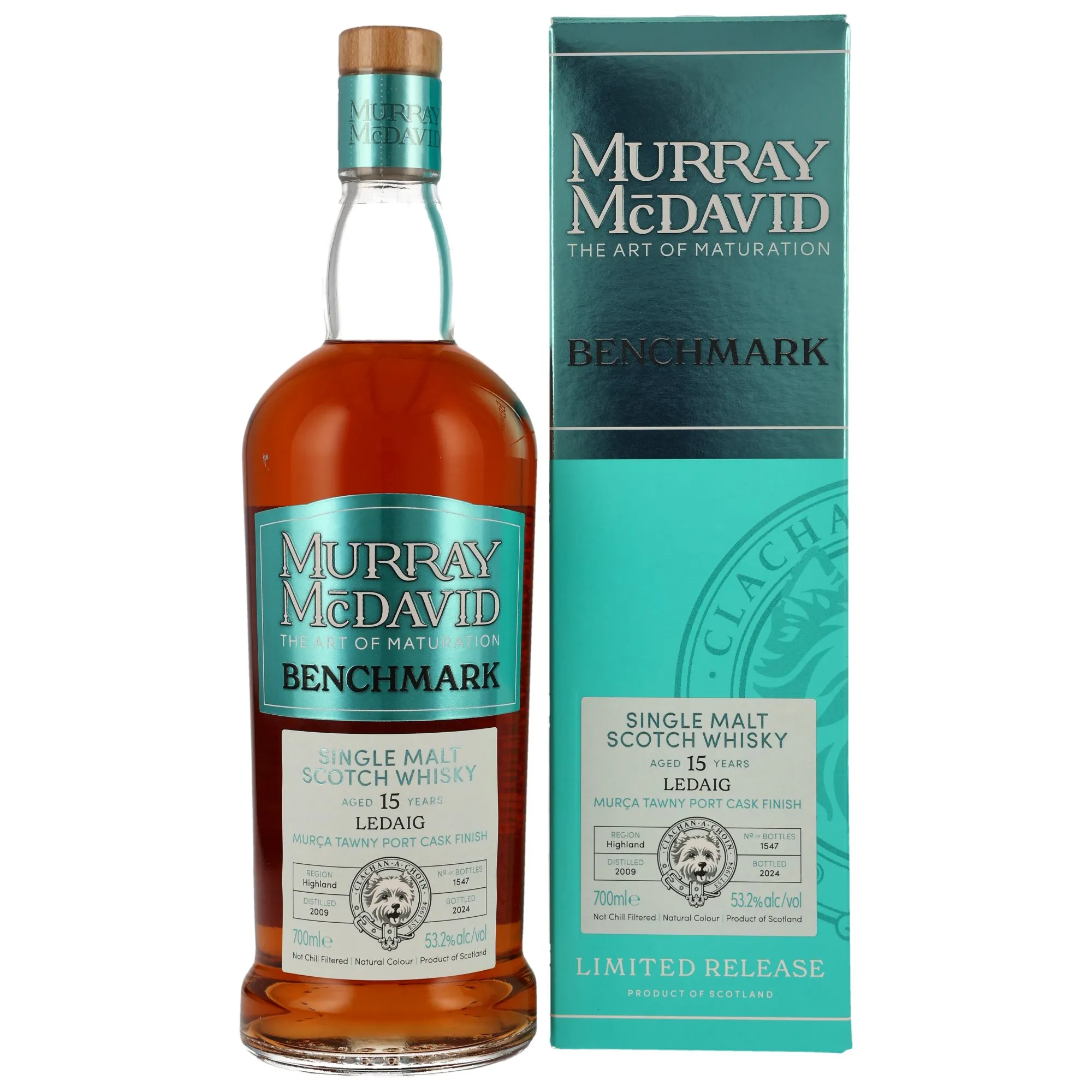 Ledaig 2009 Benchmark 15 Year Old, Murca Tawny Port Cask, Cask #2200129 - 2200133, 2009, Murray McDavid, 53.2%