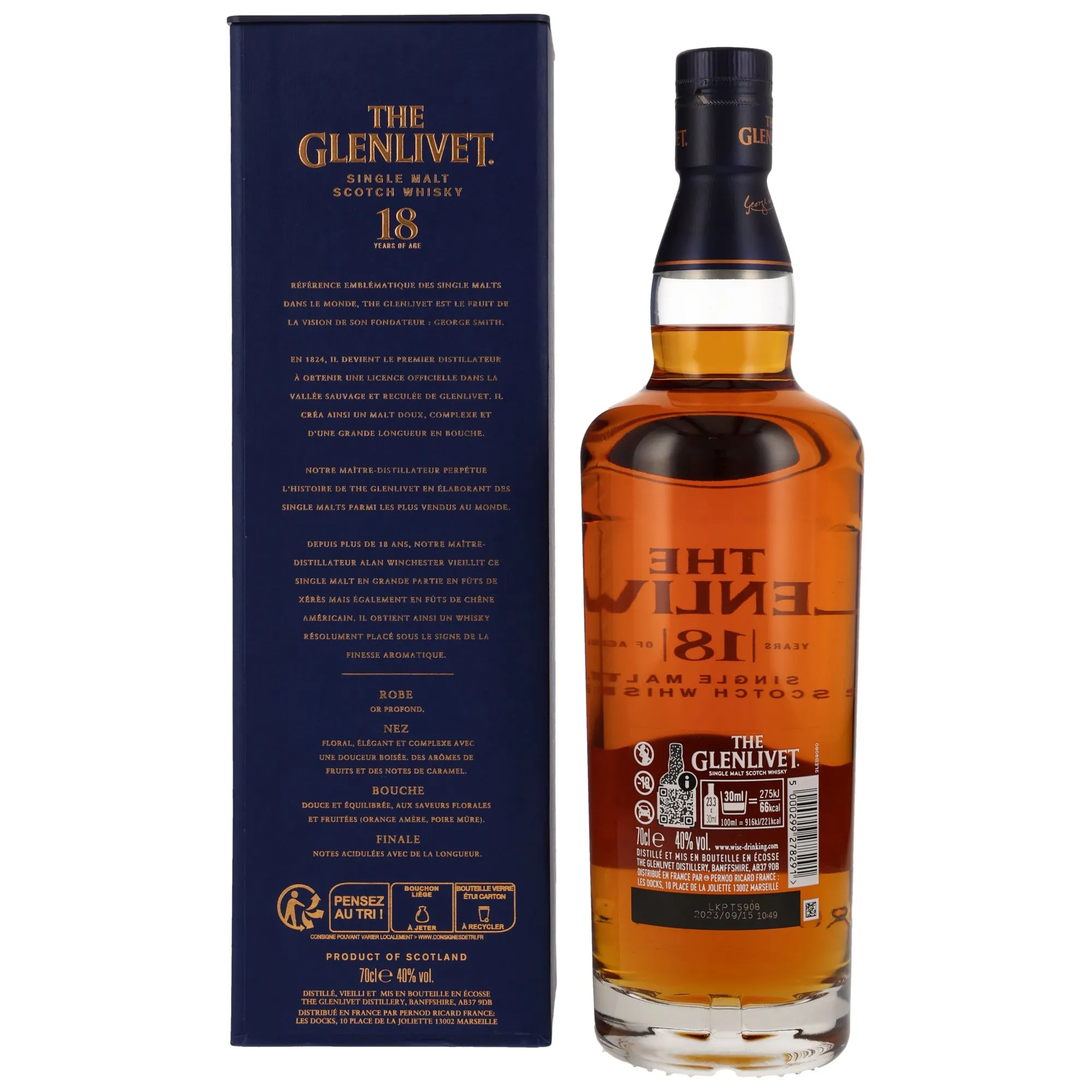 Glenlivet 18 Jahre - Batch Reserve 40% (franz. Version)