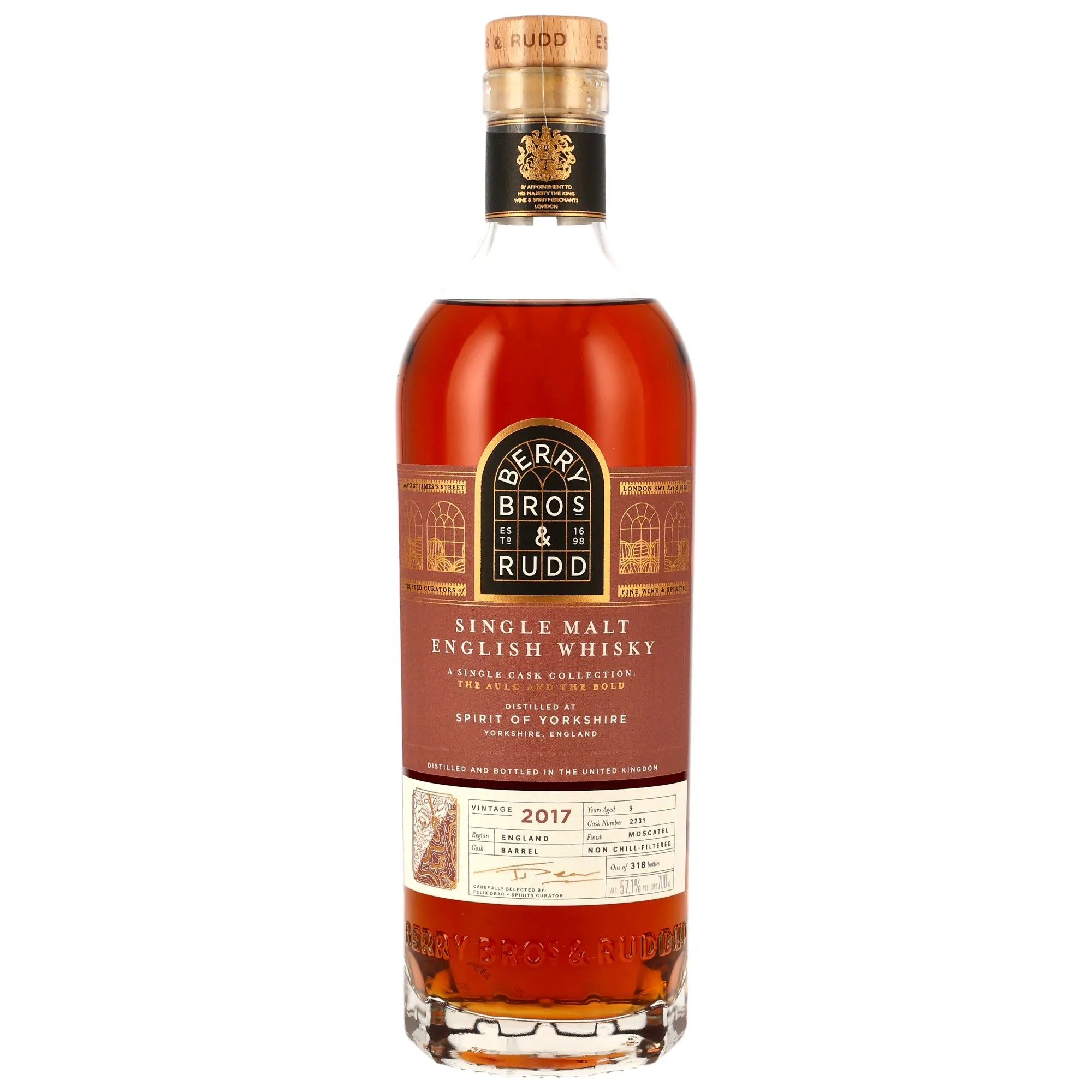 Spirit of Yorkshire 2017/2026 - 9 Jahre - Moscatel Cask Finish #2231 The Auld & The Bold (Berry Bros & Rudd)