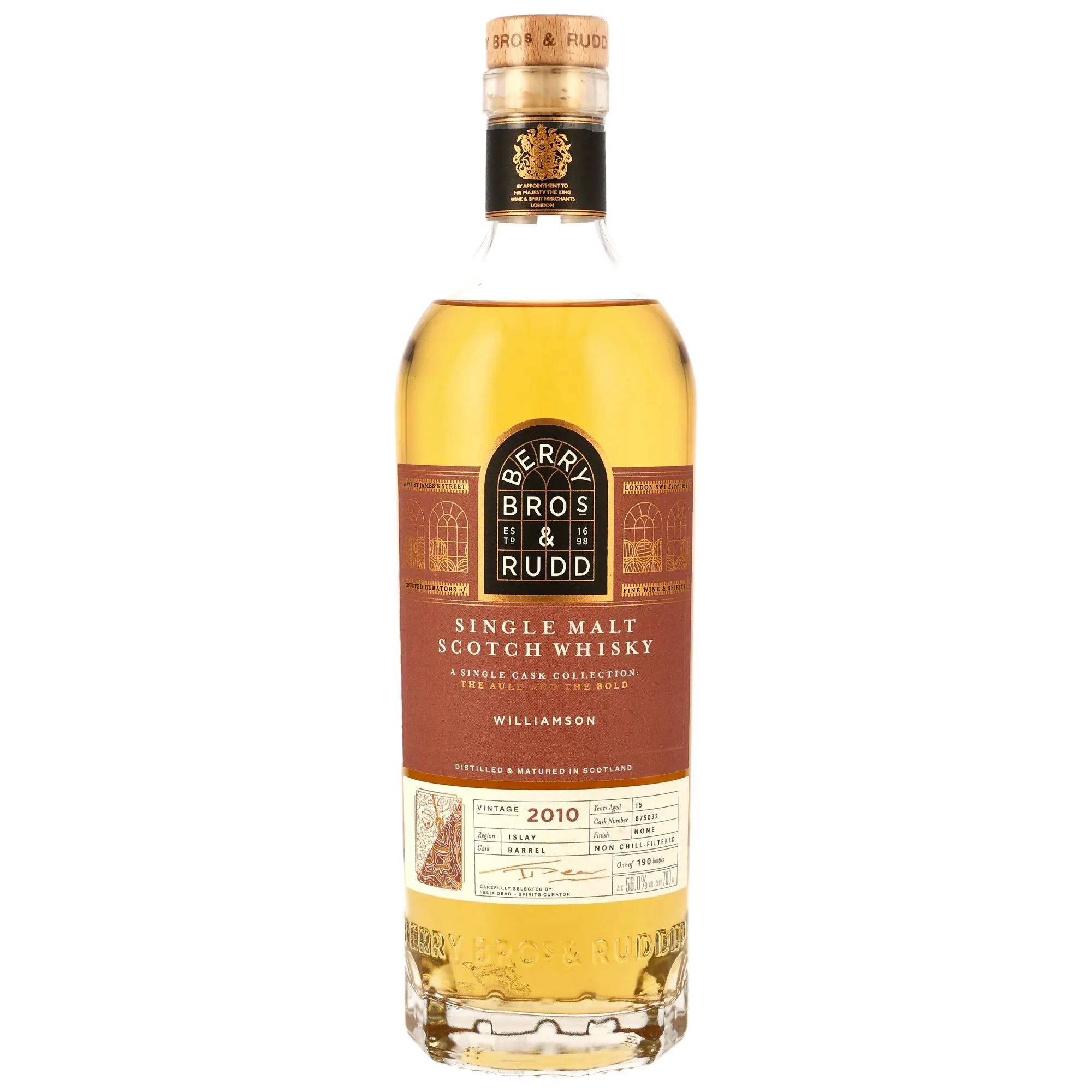 Williamson 2010 - 15 Jahre - Barrel #875032 The Auld & The Bold (Berry Bros & Rudd)