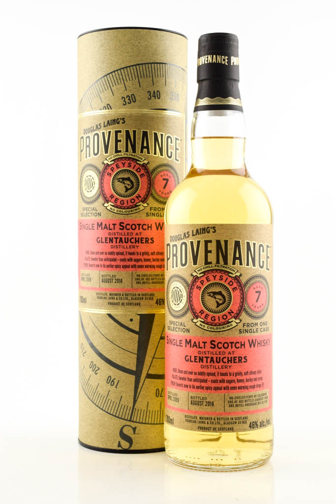 Glentauchers 7 Jahre Refill Hogshead 2009/2016 Douglas Laing's Provenance 46%vol. 0,7l