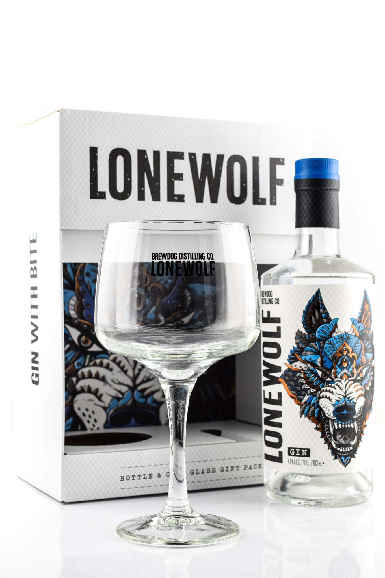 BrewDog LoneWolf Gin 40%vol. 0,7l - mit Copa-Glass BrewDog LoneWolf Gin 40%vol. 0,7l - mit Copa-Glass