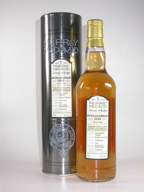 Bunnahabhain 5 Jahre 2005 Bourbon/Tempranillo Murray McDavid 46%vol. 0,7l