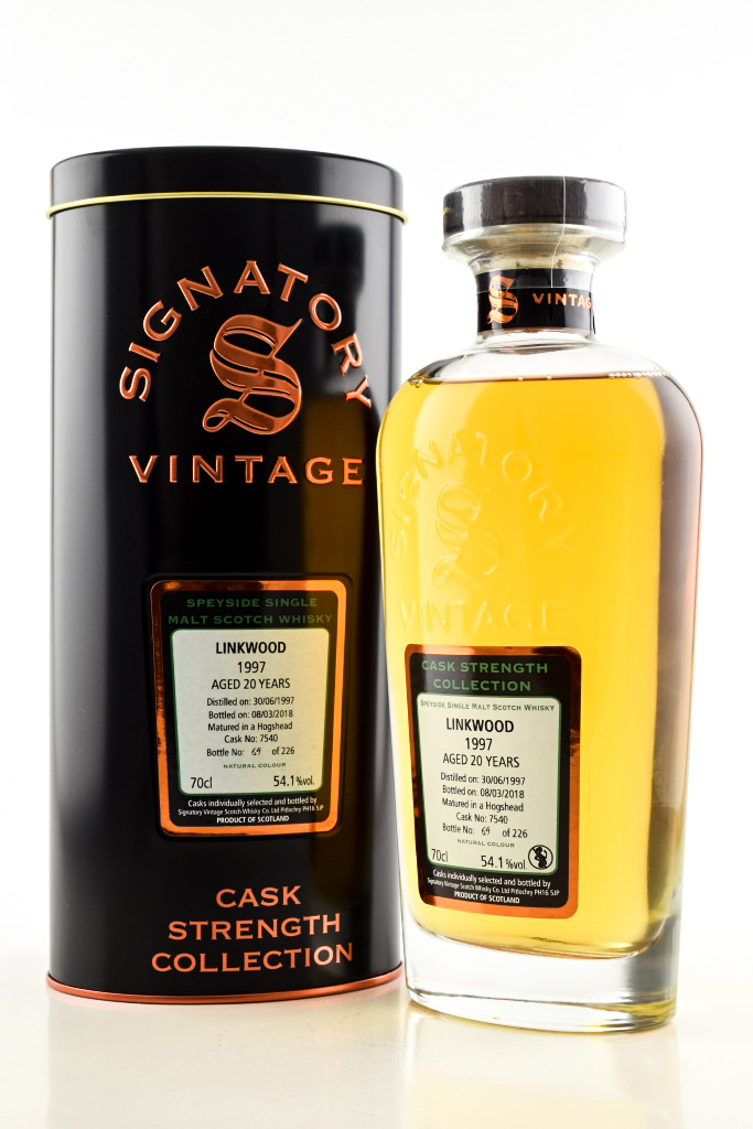 Linkwood 20 Year Old 1997/2018 Hogshead # 7540 Signatory Cask Strength Coll. 54.1% vol. 0,7l