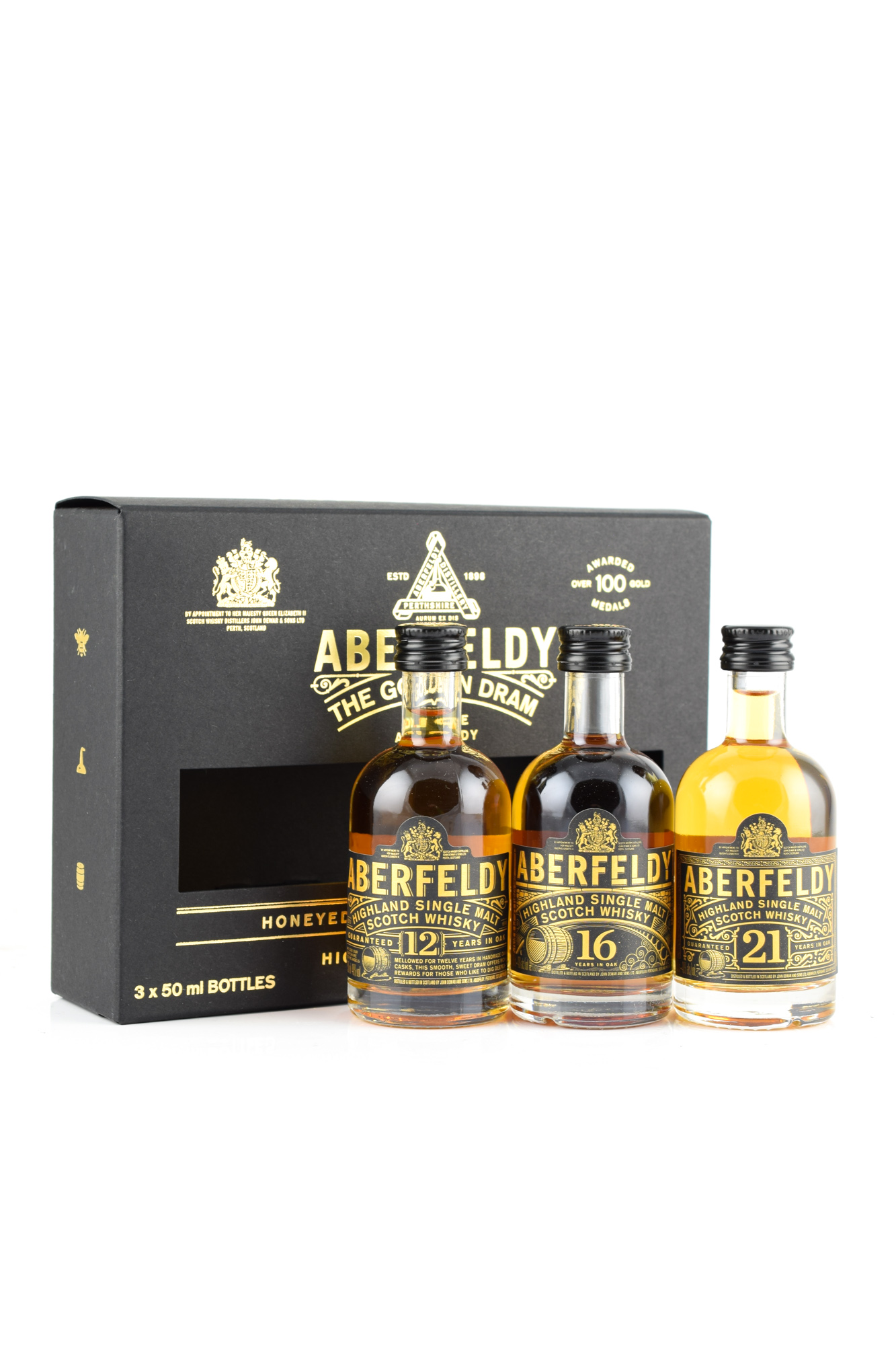 Aberfeldy - The Golden Dram 40%vol. 3x 0,05l Aberfeldy - The Golden Dram 40%vol. 3x 0,05l