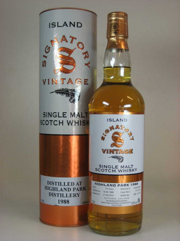 Highland Park 24 Jahre 1988/2013 Hogsheads Vintage Signatory 43%vol. 0,7l