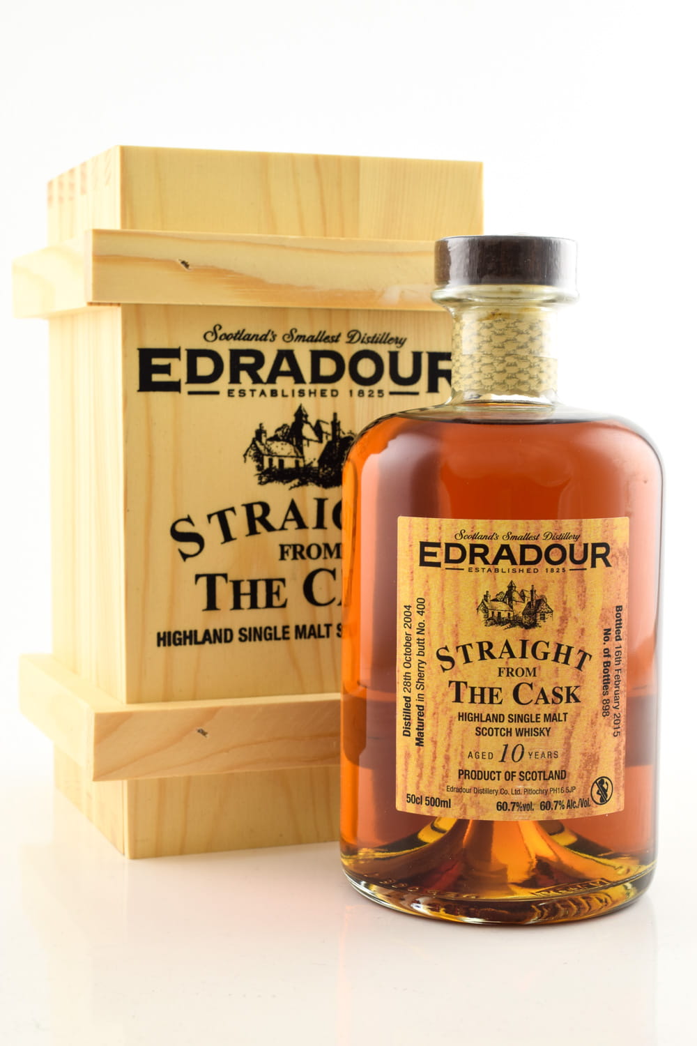 Edradour 10 Jahre 2004/2015 "Straight from the Cask" 60,7%vol. 0,5l