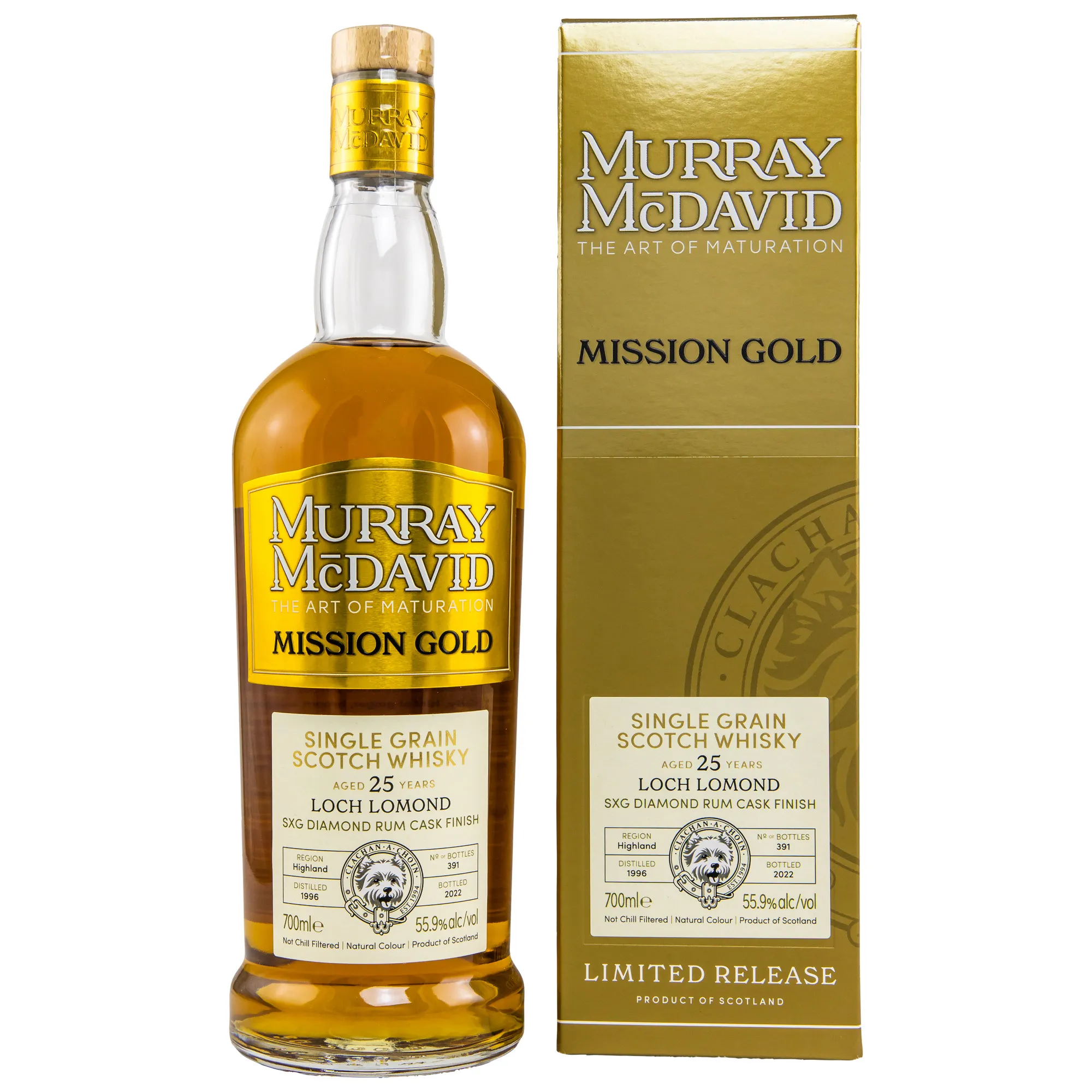 Loch Lomond 1996/2022 - 25 Year Old - SXG Diamond Rum Cask - Murray McDavid