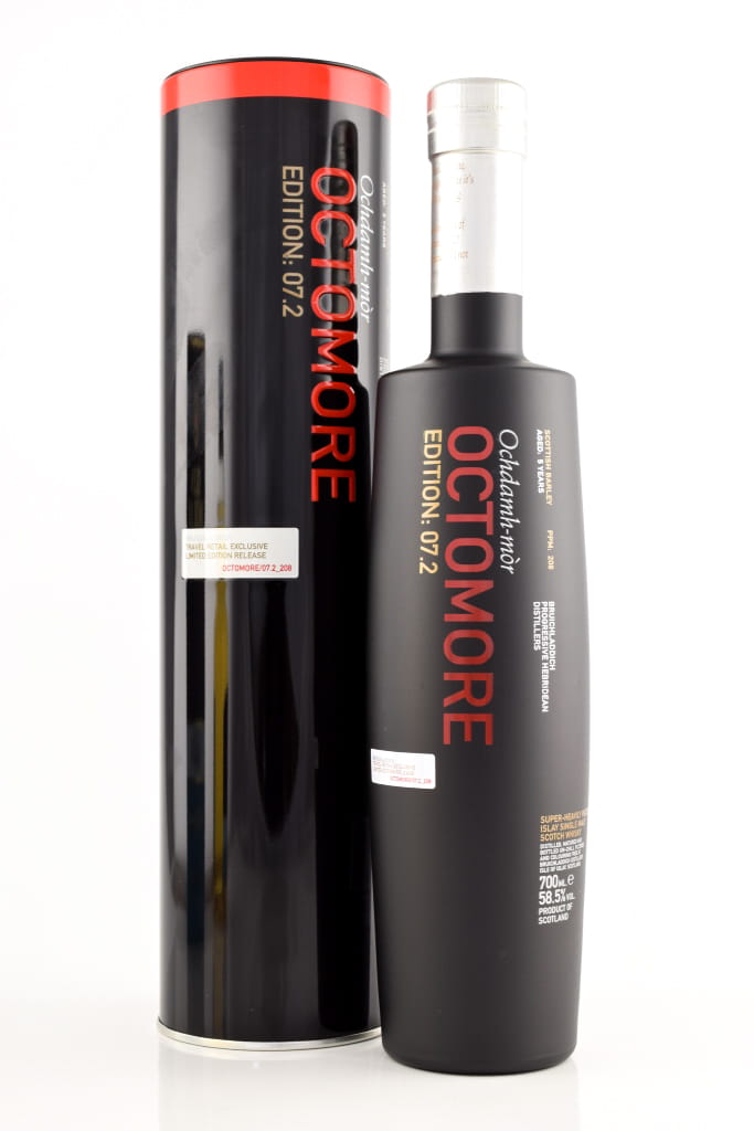 Octomore Edition 07.2_208 five Year Old Scottish Barley 58.5% vol. 0,7l Octomore Edition 07.2_208 five Year Old Scottish Barley 58.5% vol. 0,7l