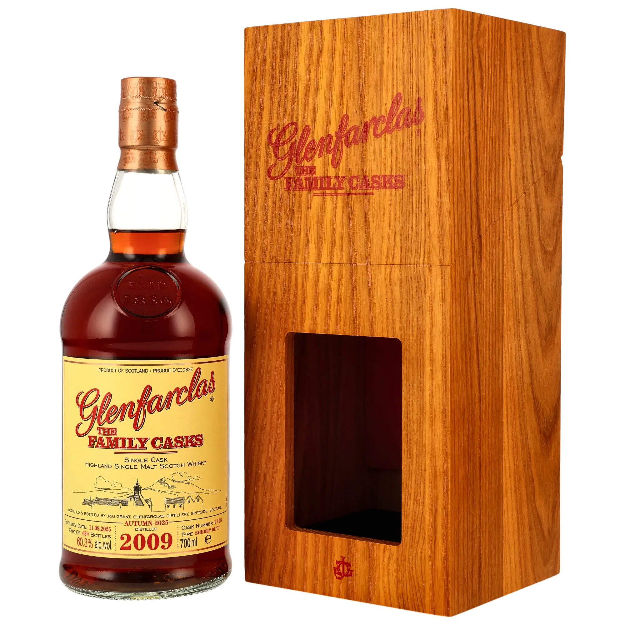 Glenfarclas 2009/2025 - Family Casks - Sherry Butt #1118 - Autumn 2025