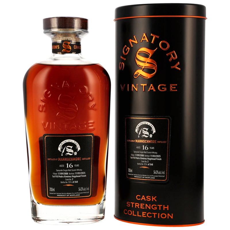 Mannochmore 16 Jahre 1st-fill Pedro Ximénez Sherry Hogshead #2 Finish Signatory Symington’s Choice