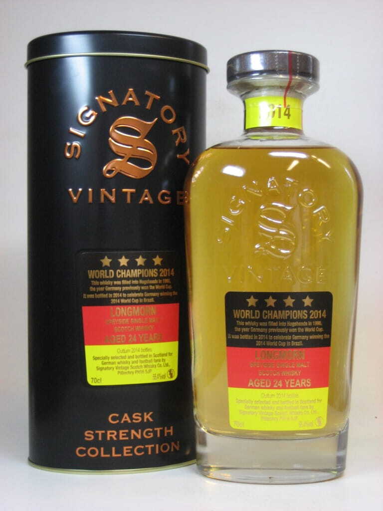 Longmorn 24 Jahre 1990/2014 World Champions 2014 Signatory Cask Strength Coll. 55,4%vol. 0,7l