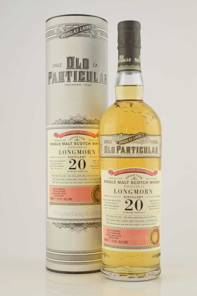 Longmorn 20 Year Old Refill Hogshead 1994/2015 Douglas Laing "Old Particular" 51.5% vol. 0,7l Longmorn 20 Year Old Refill Hogshead 1994/2015 Douglas Laing "Old Particular" 51.5% vol. 0,7l