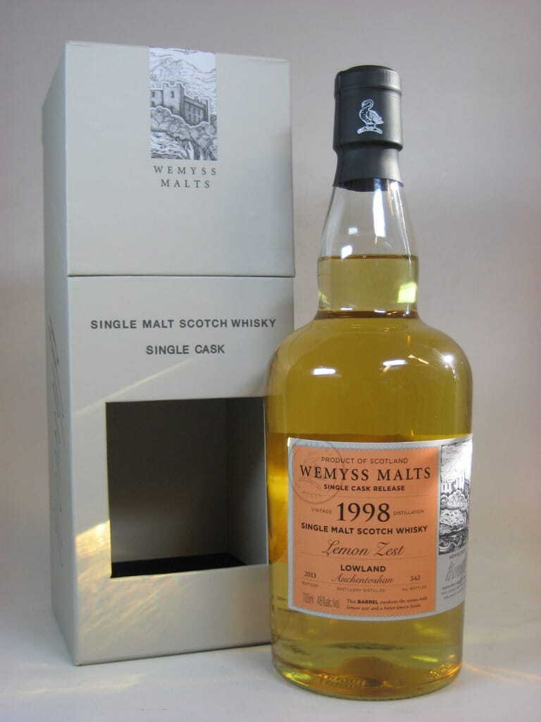 "Lemon Zest" 1998/2013 Single Cask Auchentoshan Wemyss Malts 46%vol. 0,7l