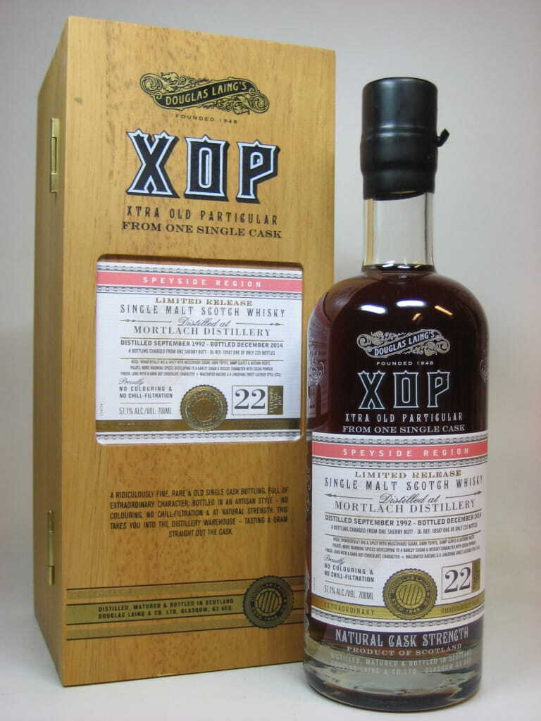 Mortlach 22 Jahre 1992/2014 Sherry Butt Douglas Laing XOP 57,1%vol. 0,7l Mortlach 22 Jahre 1992/2014 Sherry Butt Douglas Laing XOP 57,1%vol. 0,7l