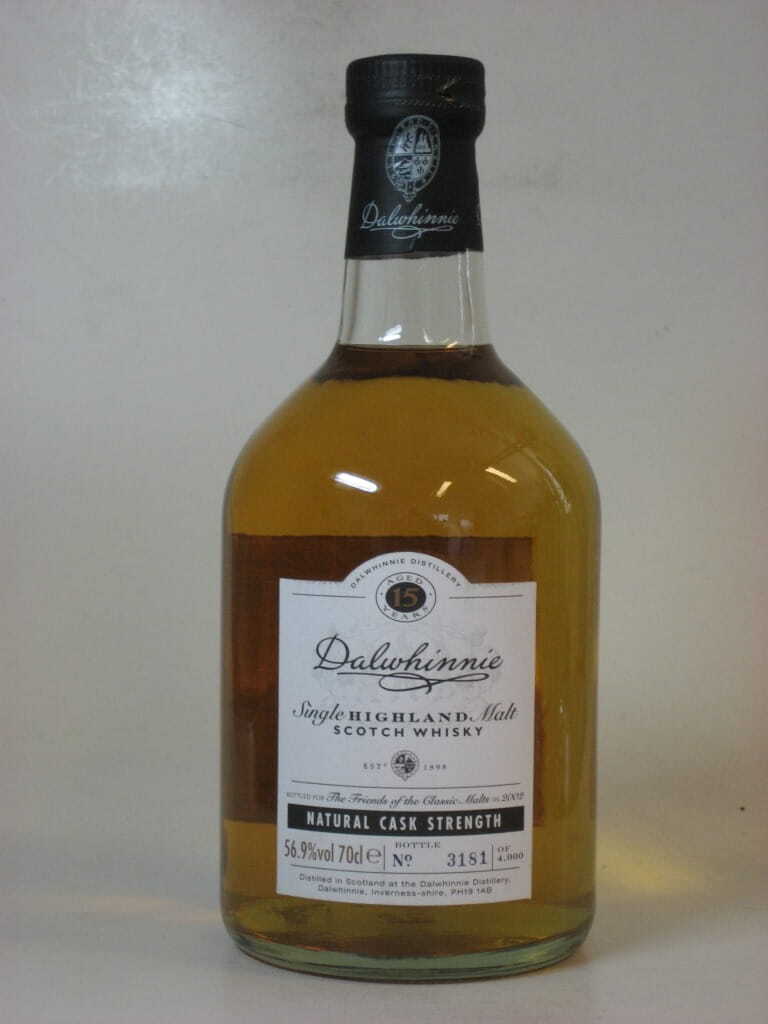 Dalwhinnie 15 Jahre Btl. 2002 FOTCM Cask strength 56,9%vol. 0,7l