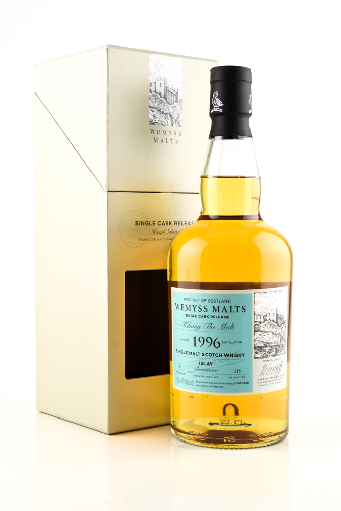 "Kilning the Malt" 23 Jahre 1996 Single Cask Bowmore Wemyss Malts 47,9%vol. 0,7l
