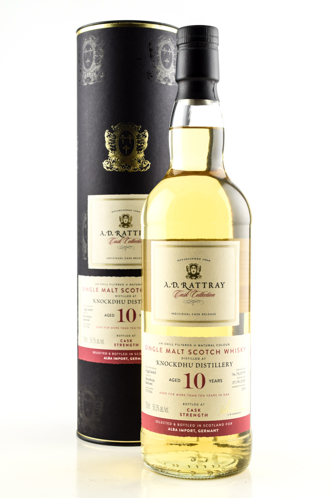 Knockdhu 10 year old 2009/2019 A.D. Rattray Bourbon Barrel 56,3%vol. 0,7l