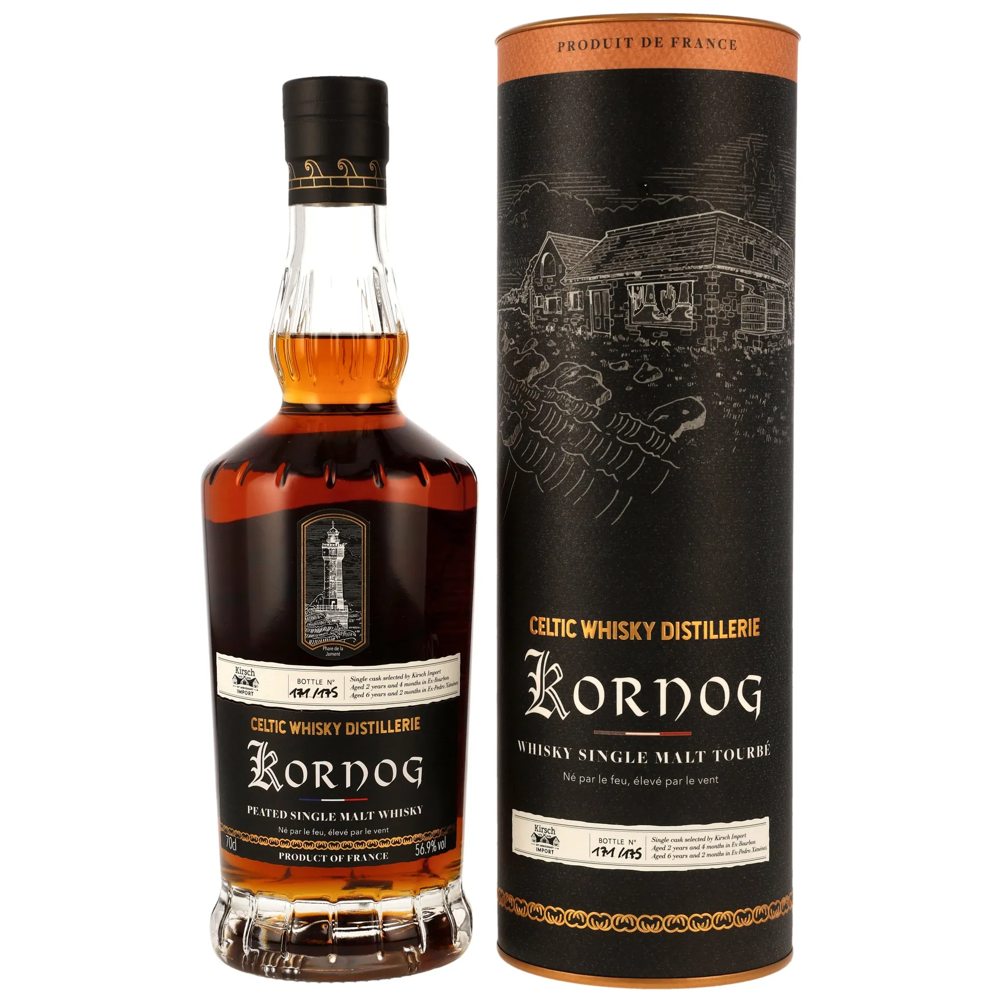 Kornog 2017/2026 - Peated Bourbon & PX Sherry Single Cask - 50th Anniversary Kirsch Import