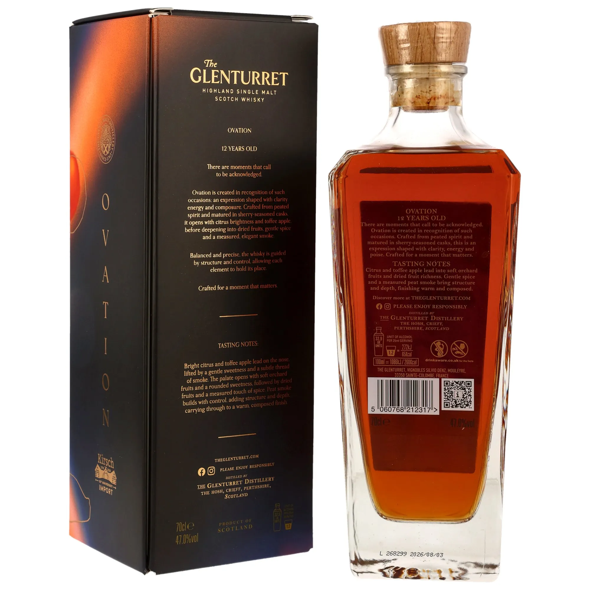 Glenturret Ovation 12 Year Old Peated - Germany Exclusive