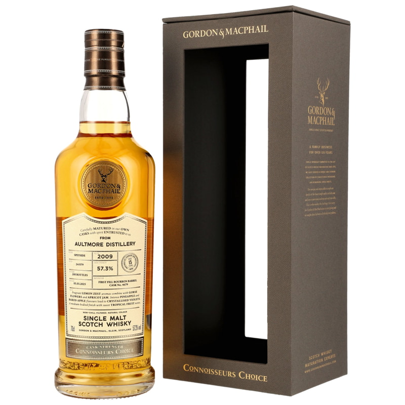 Aultmore 15 Jahre 1st-fill Bourbon Barrel #4679 Gordon & MacPhail Connoisseurs Ch.