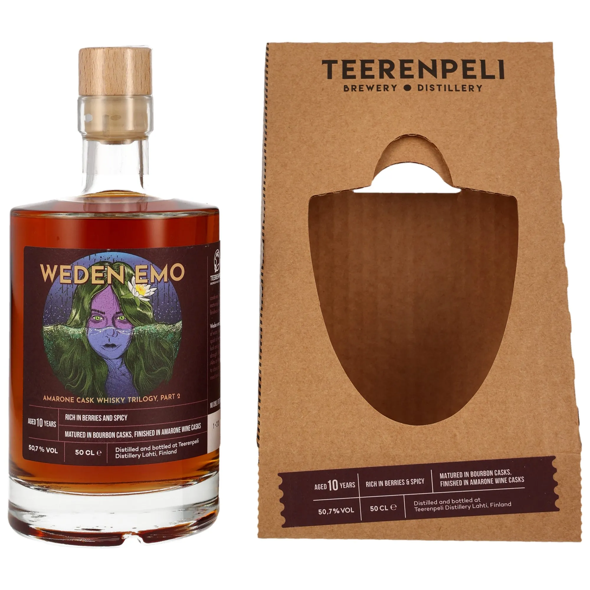 Teerenpeli Weden Emo - Amarone Trilogy Part 2 10 Year Old, Bourbon & Amarone Wine Cask, 2023, 50.7%