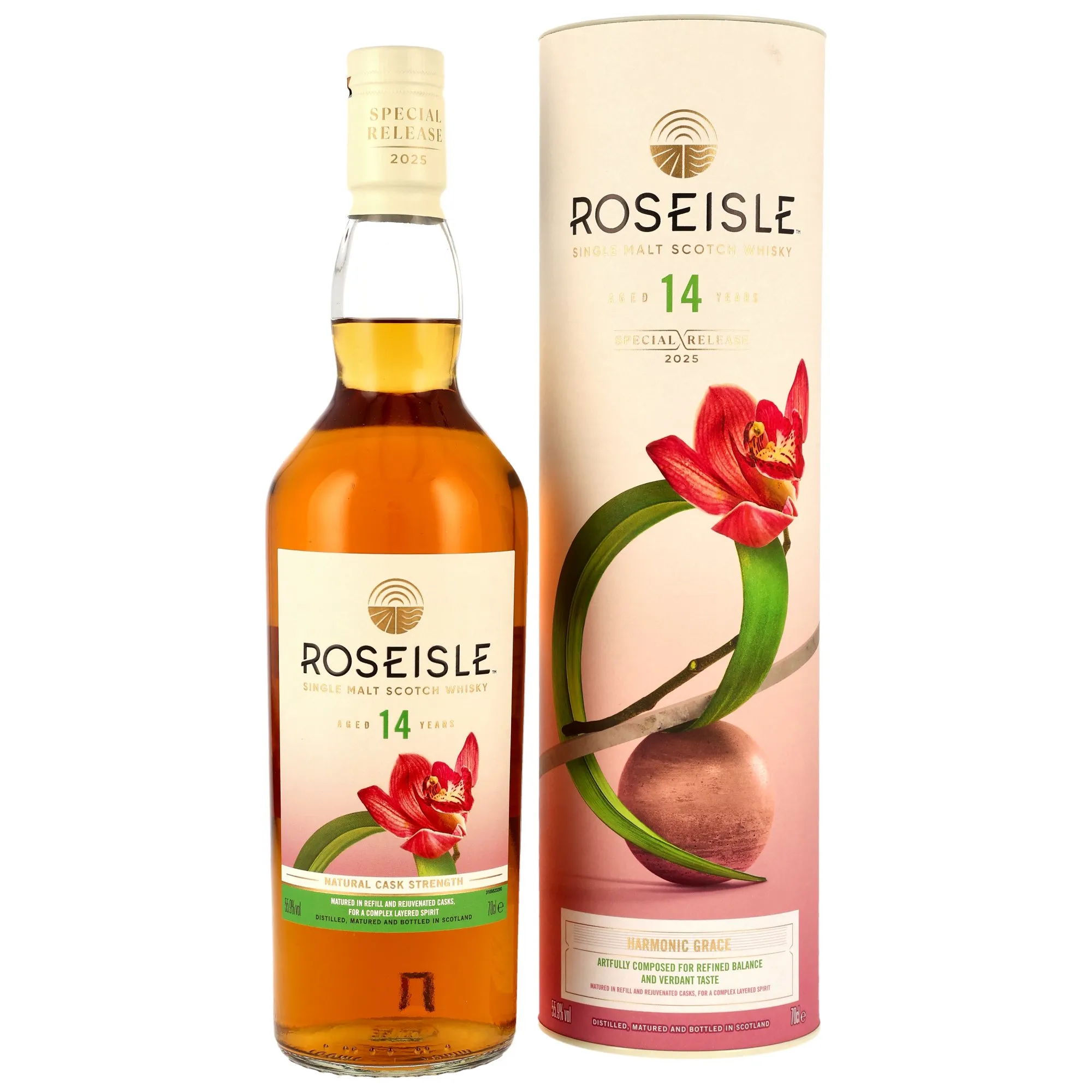 Roseisle 14 Year Old, Diageo Special Releases 2025, Refill & Rejuvenated Cask, 2025, 55.9%