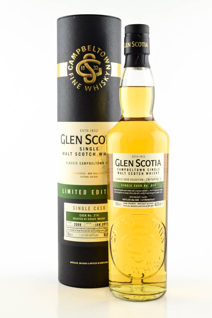 Glen Scotia eight Year Old 2009/2018 Single Cask # 214 60.2% vol. 0,7l